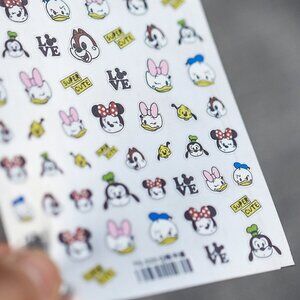 Donald Duck, Mickey Mouse, Minnie, Daisy, Goofy Themed Nail Art Stickers/Decals